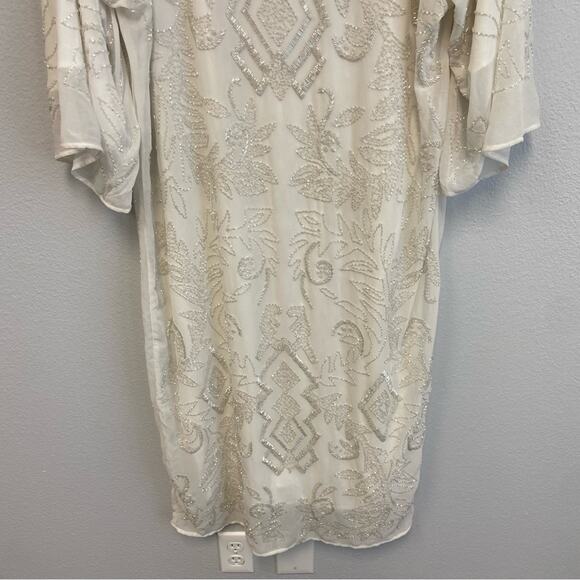 New Zara Beaded Embroidered Maxi Dress Limited edition Blogger Fave Size M-L - Picture 11 of 15